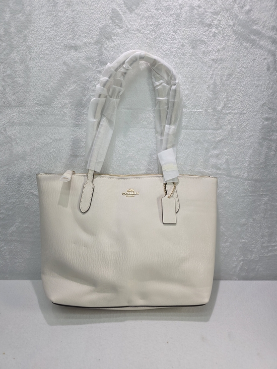 Coach Handbags - Coach Zip Top Tote City Tote Off WHITE NWT